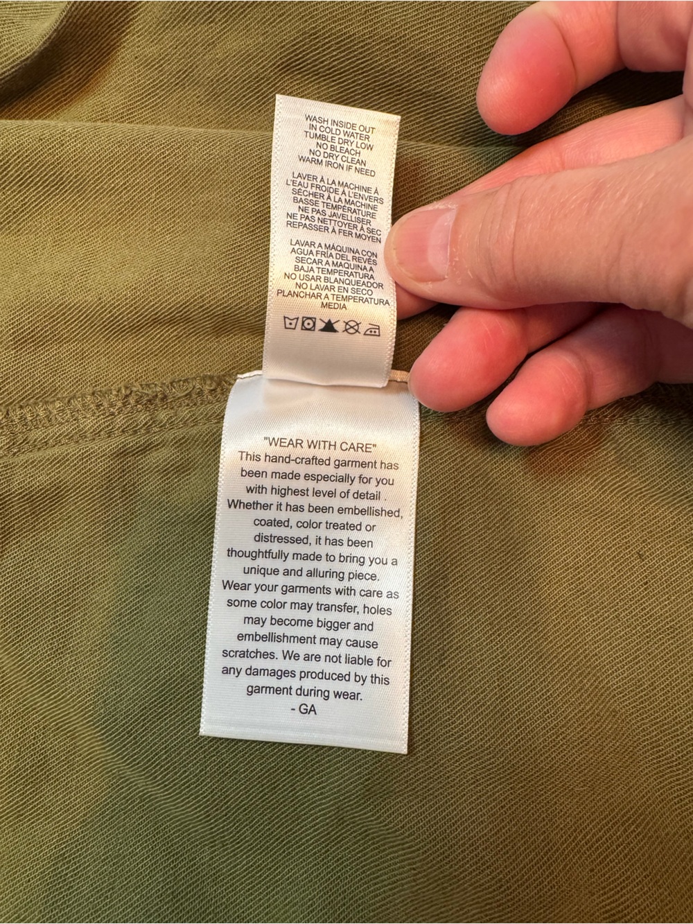 Good American Lite Linen Bermuda Shorts Martini Olive Size 6/28 - Picture 7 of 8